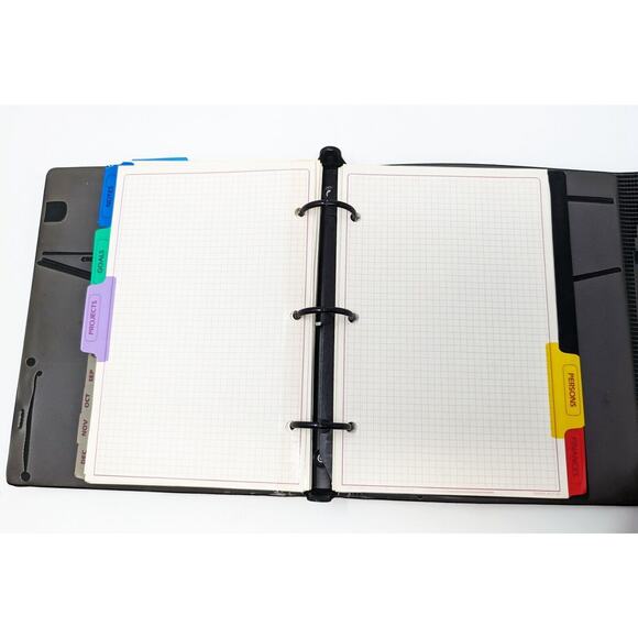 Vintage 90s Black Day Runner Planner Calendar 71872 - Picture 13 of 16